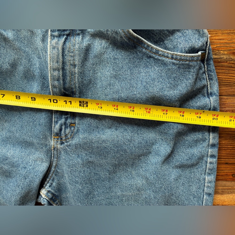 Vintage 90s Lee Women’s Jeans Size 14 Long High Rise Blue Denim USA Made - Picture 6 of 14